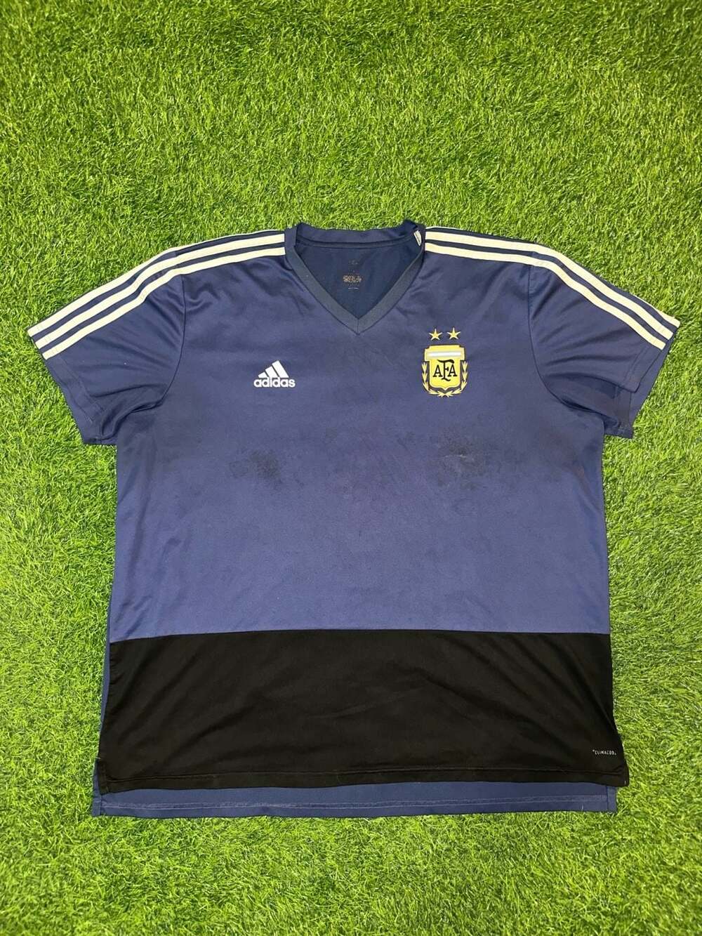Adidas Argentina Training Shirt Size 2XL Blue Soccer
